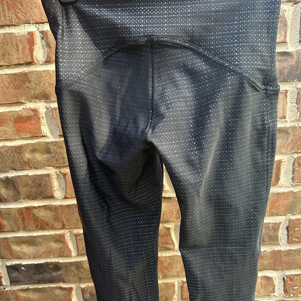 SPANX Black Iridescent Leggings - Picture 10 of 11